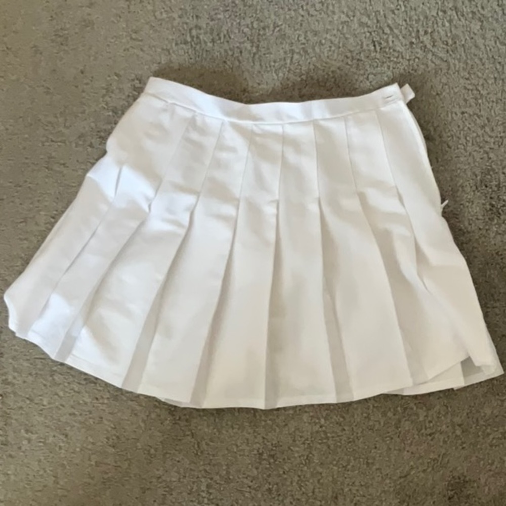 wild fable pleated white mini skirt
